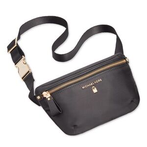 Michael Kors Belt Bag Black & Gold Fanny Pack or Crossbody Bag